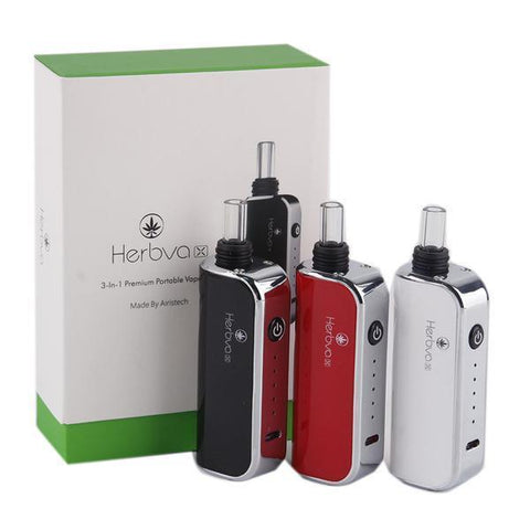 Herbva X 3-in-1 Dry Herb, Wax, and Thick Oil Portable Vape Pen - Lovers 420