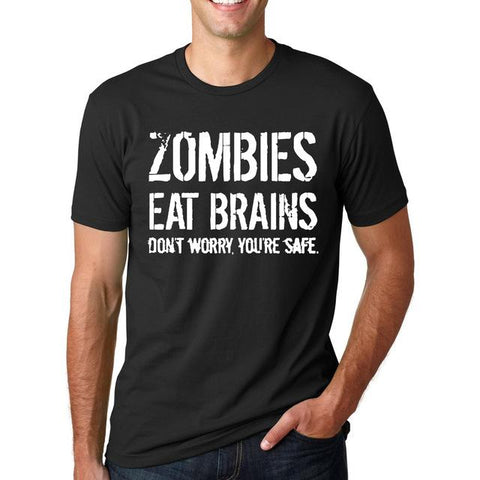 Zombies Eat Brains T-Shirt - Lovers 420