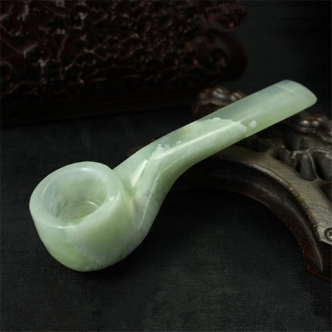 Jade Gloss Stone Pipe - Lovers 420